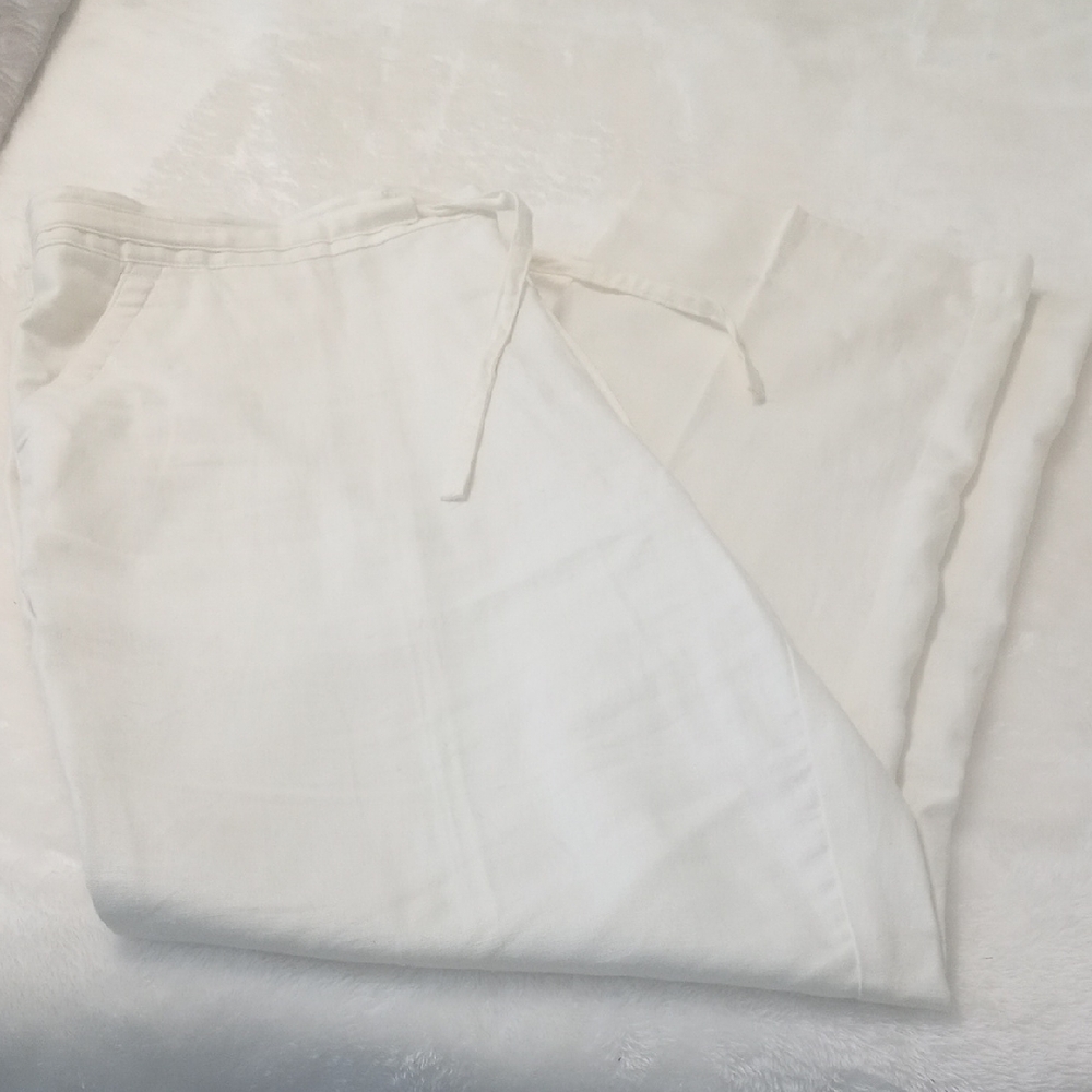 Havana White Linen Pants